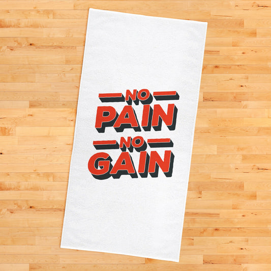 No Pain No Gain Red Spor Havlusu