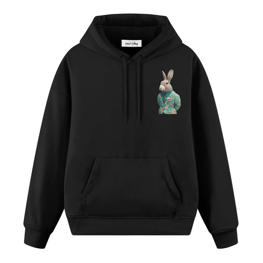Rabbit İn Suit - Oversize Hoodie