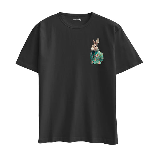 Rabbit İn Suit - Oversize T-Shirt